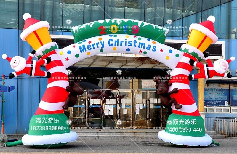 长坡镇圣诞活动拱门