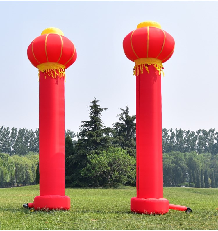 长坡镇庆典灯笼柱